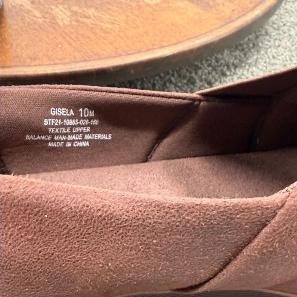 B True Baretraps Sheos Wm 10 M Gisela Brown Slip-On Loafers Comfort